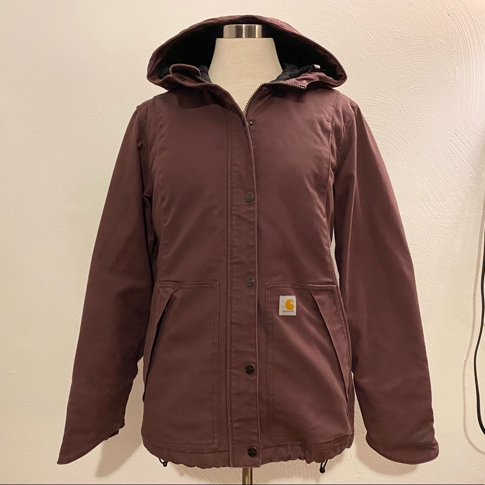 Carhartt Full Swing mulberry winter jacket coat size XS